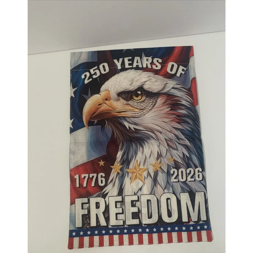 250th Anniversary Garden Flag Celebrating the USA's 1776-2026 Freedom 12''x 18''